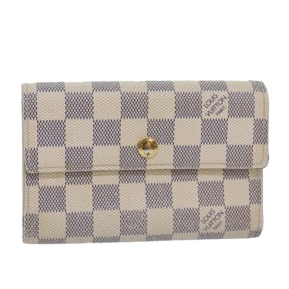 LOUIS VUITTON Damier Azur Portefeuille Alexandra Wallet N63068 LV Auth 87727BRAN - Picture 1 of 16
